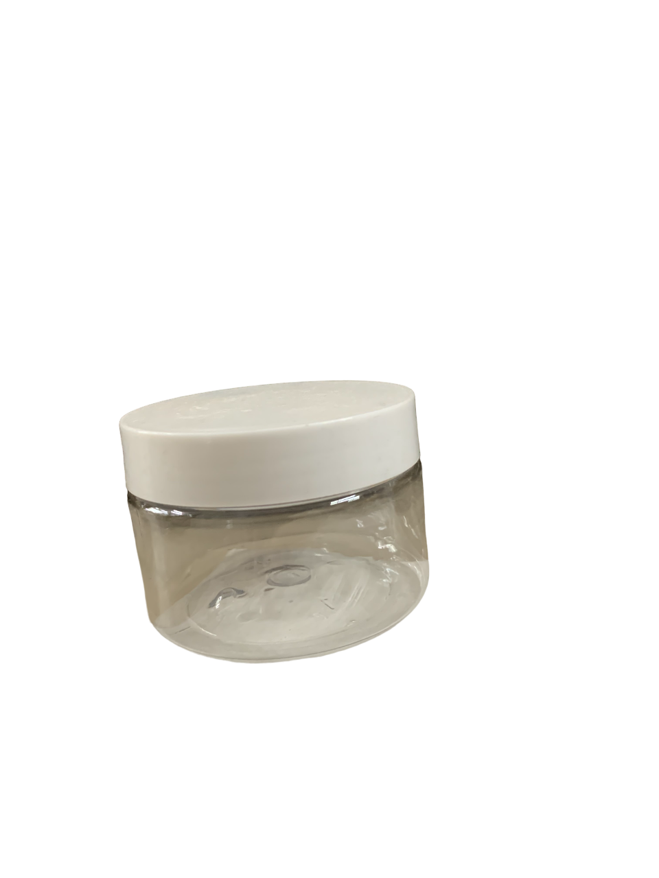White Cap Plastic Powder Jar 4oz